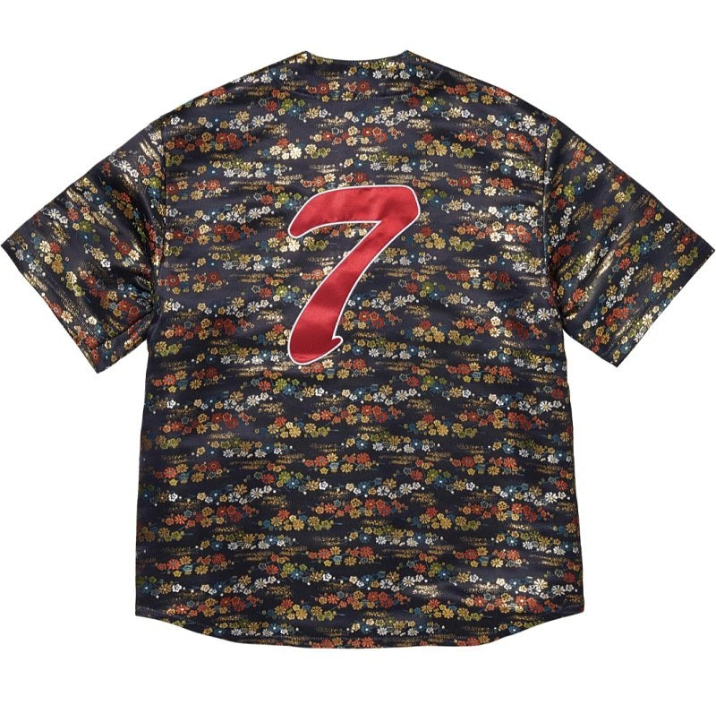 Supreme Floral Baseball Button-Up Shirt