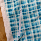 Mertra Zip Up - Blue Checkered