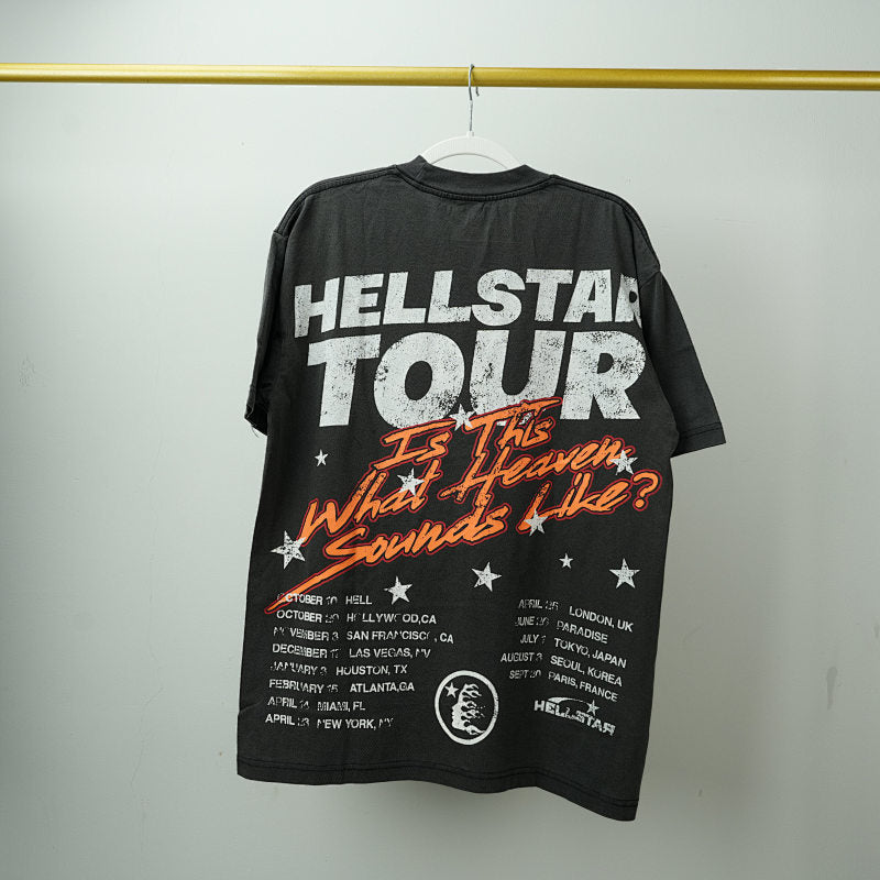 Hellstar Studios Biker Tour Short Sleeve Tee Shirt Black