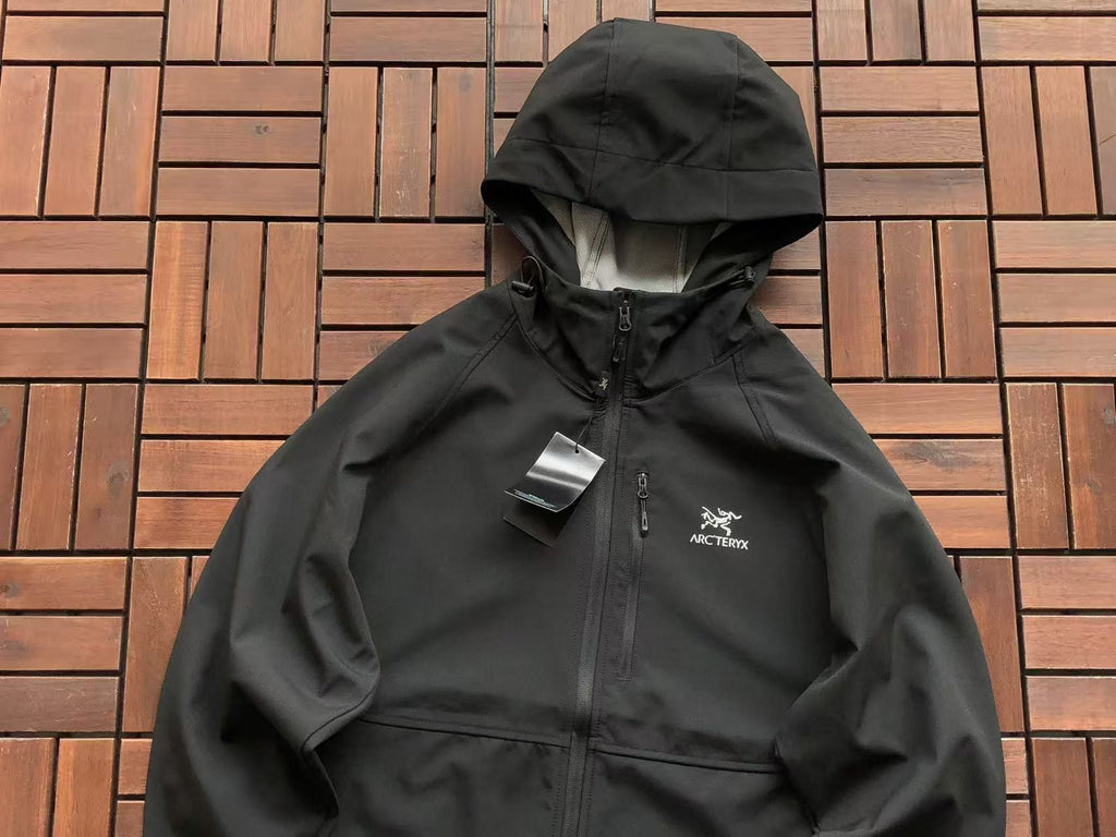 Arc'teryx Black White Mint Hooded Jacket
