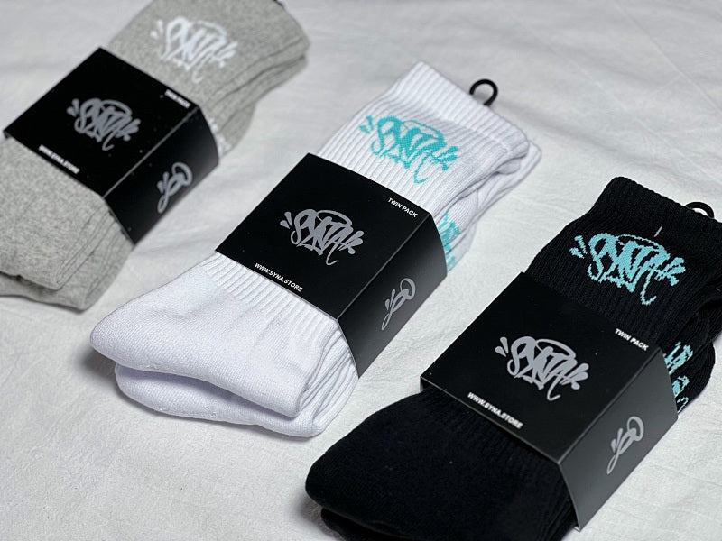 AMIRI Crew Socks - White/Black