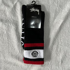 Stüssy Crew Socks - Green/Red/White
