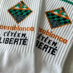 Casablanca L'Ete En Liberte Logo Crew Socks