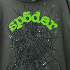 Sp5der Wait Web Hoodie Slate Grey