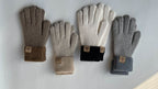 Knit Winter Gloves with Fleece Cuff