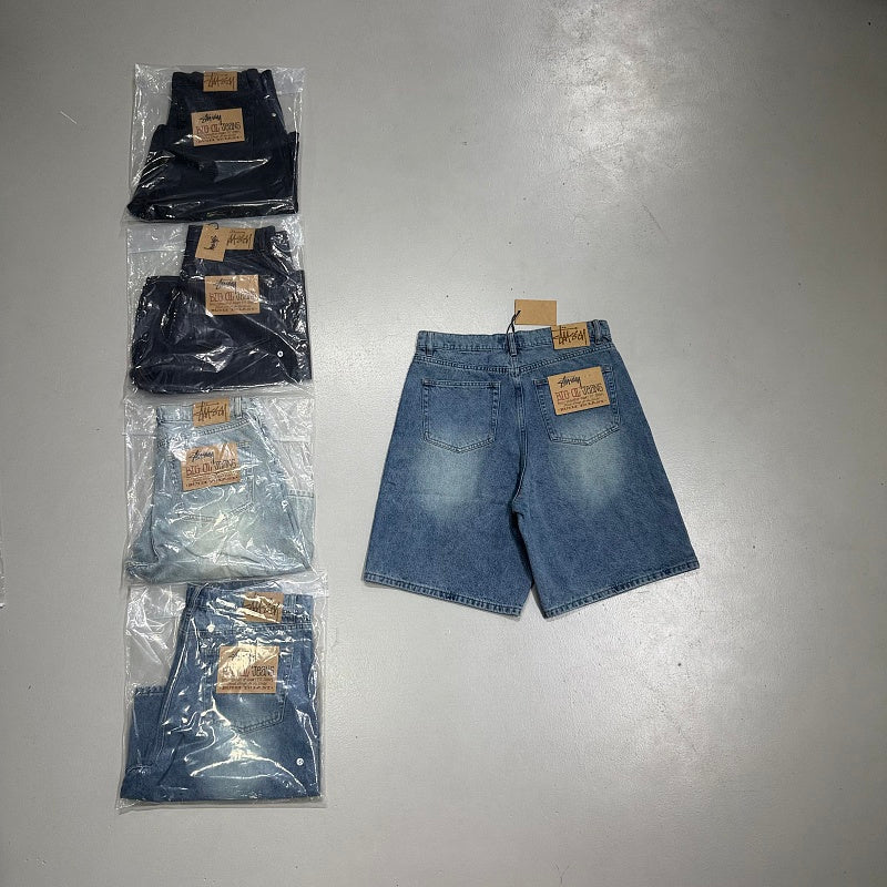 Stussy Denim Shorts - Wash Water Black Label