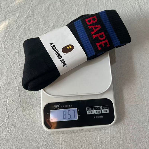 A Bathing Ape BAPE Logo Crew Socks