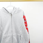 Sp5Der Mx555 Zip Hoodie Heather Grey