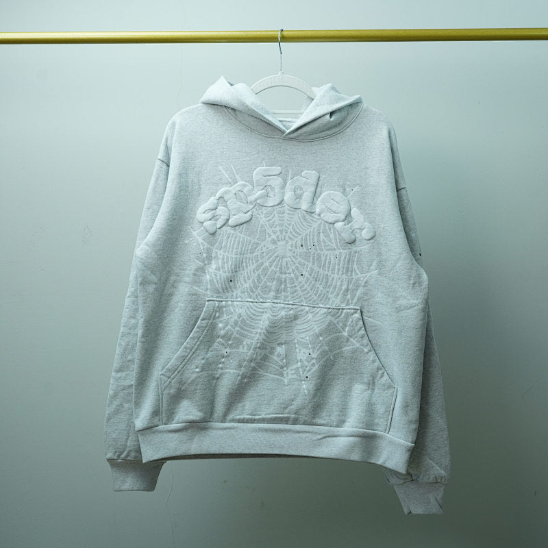 Sp5der OG Web Hoodie Heather Grey