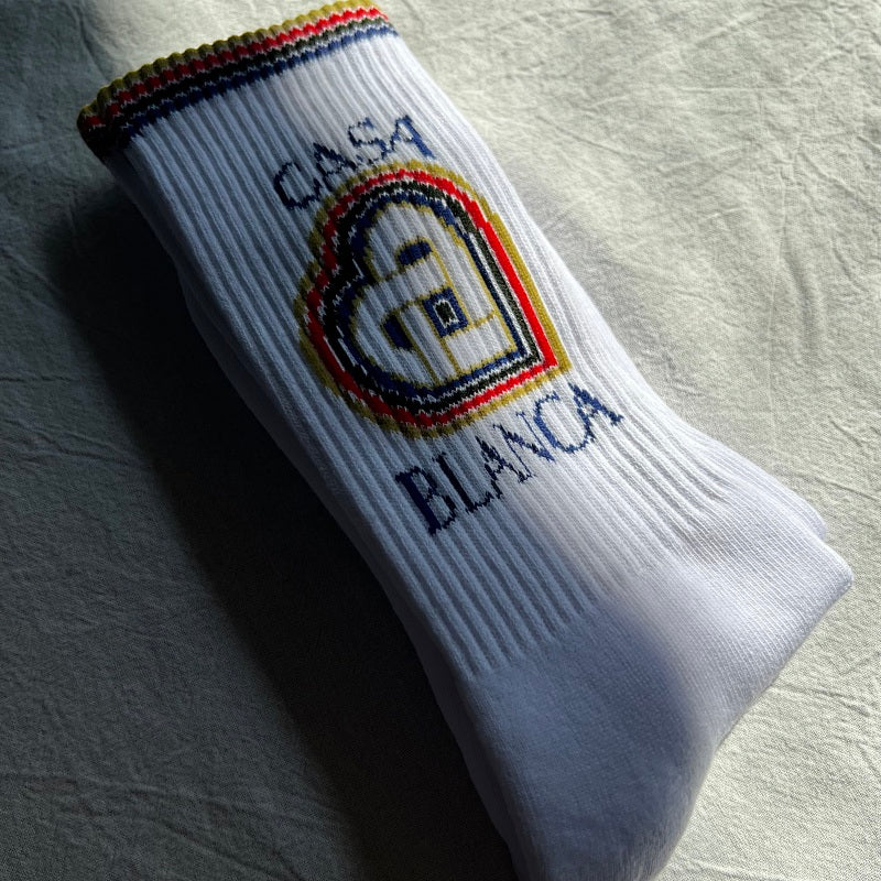 Premium Socks - White/Multicolor