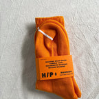 Heron Preston Ribbed Crew Socks - Orange/Black