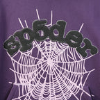 Sp5Der Web Hoodie Purple