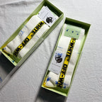 Off-White Crew Socks - White/Black/Yellow