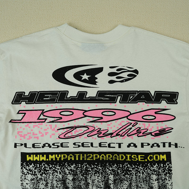 Hellstar Pixelt-Shirtwhite