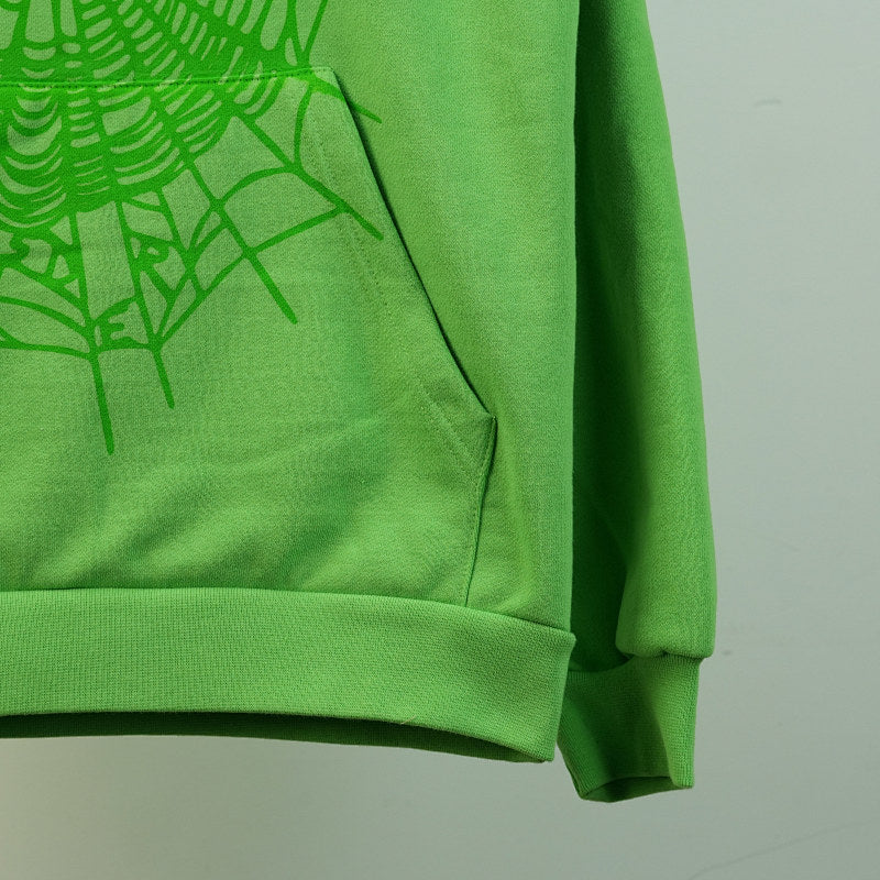 Sp5Der Web Hoodie Slime Green