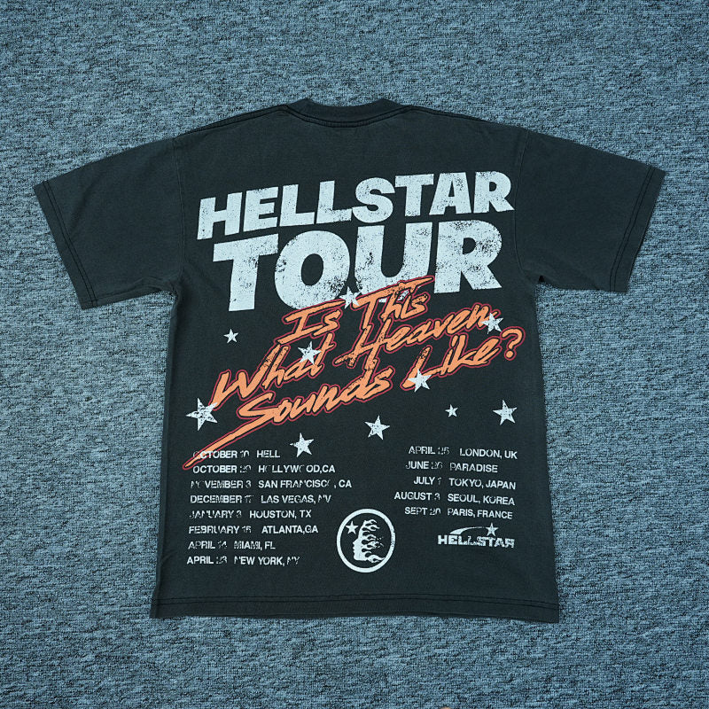 Hellstar Studios Biker Tour Short Sleeve Tee Shirt Black
