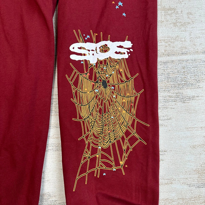 Sp5Der Logo Sweatpant Maroon