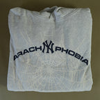 Sp5der Arach NY Phobia Hoodie Ash Grey