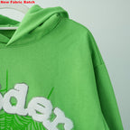 Sp5Der Web Hoodie Slime Green