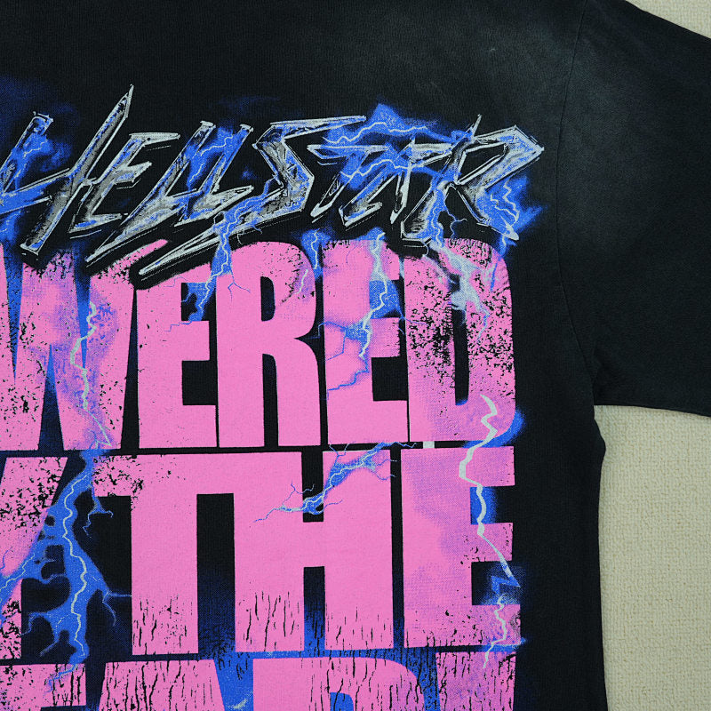 Hellstar Powered Bythe Star T-Shirt Black