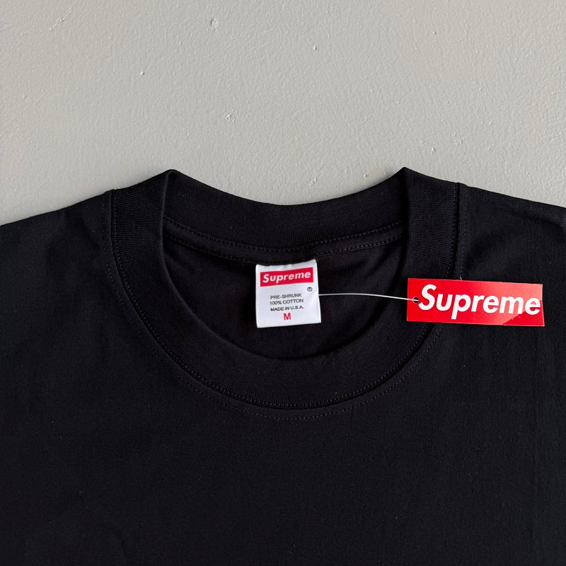 Supreme x Burberry Box Logo Tee - Black