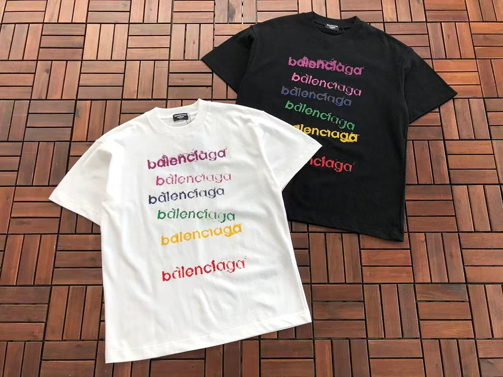 Multicolor Logo Balenciaga T-Shirt