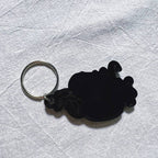 Graffiti Keychains - Black/Silver/Green