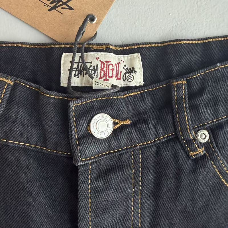 Stussy Denim Jeans - Wash Water Blue Yellow Label