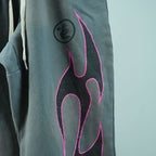 Hellstar Grey Future Flame Sweatpants