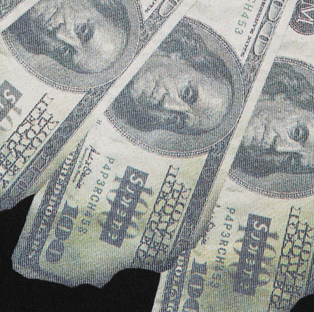 Supreme Banknote Collar T-Shirt