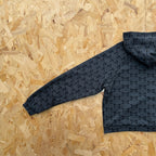 Mertra Monogram Zip Hoodie - Dark Grey