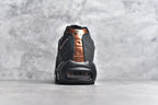 Black and Bronze Air Cushion Athletic Sneaker