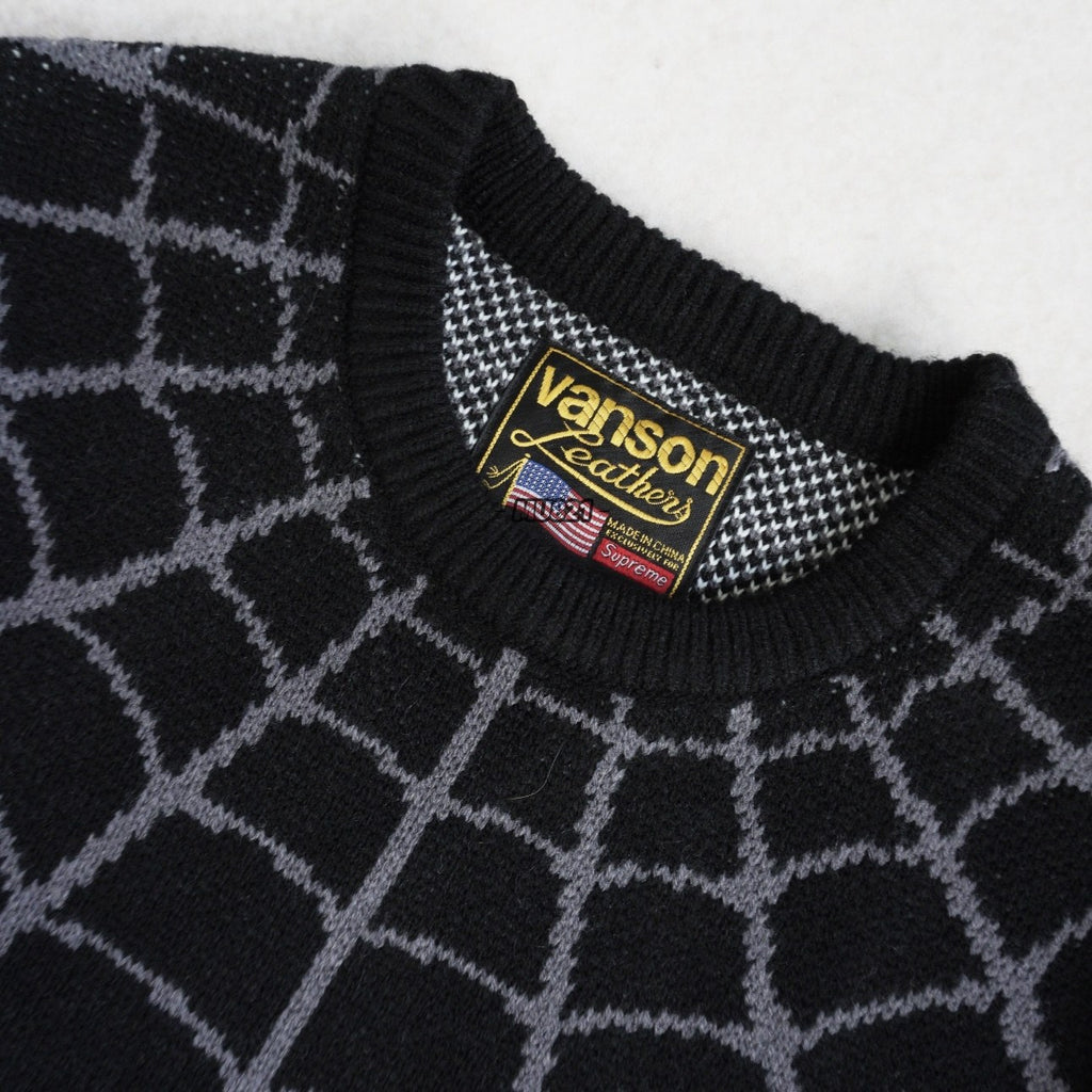 Supreme Vanson Spider Web Crewneck Sweater