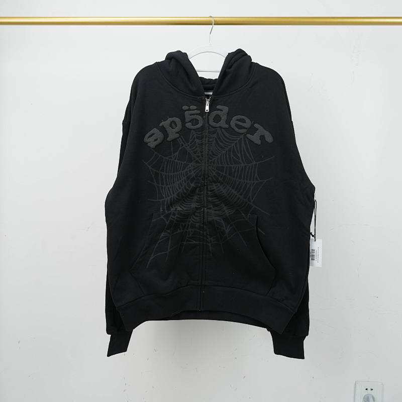 Sp5Der Og Web V2 Phantom Zip Up Hoodie