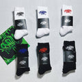 Syna World Crew Socks 6-Pack - White/Black/Blue/Red/Green