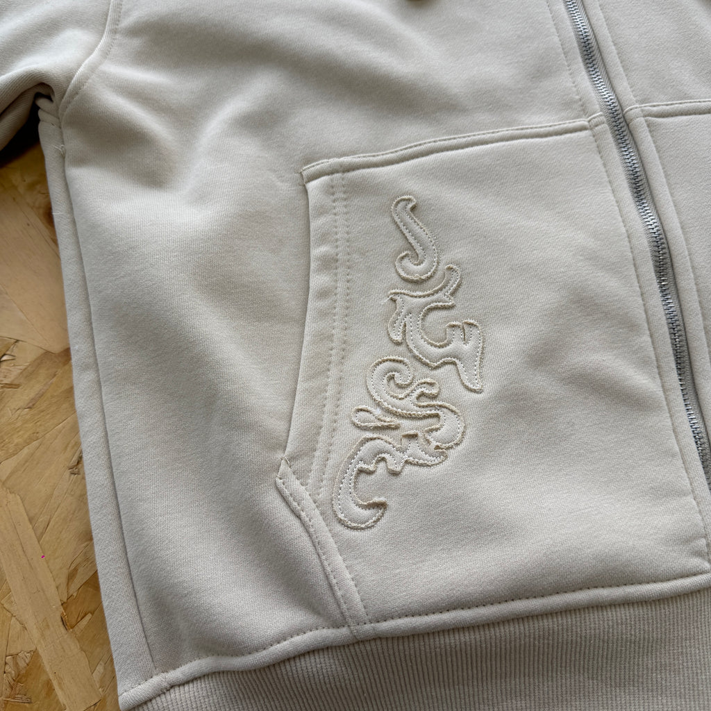 Derschutze Western Zip Up - Beige