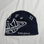 Broken Planet Beanies - Navy/Brown