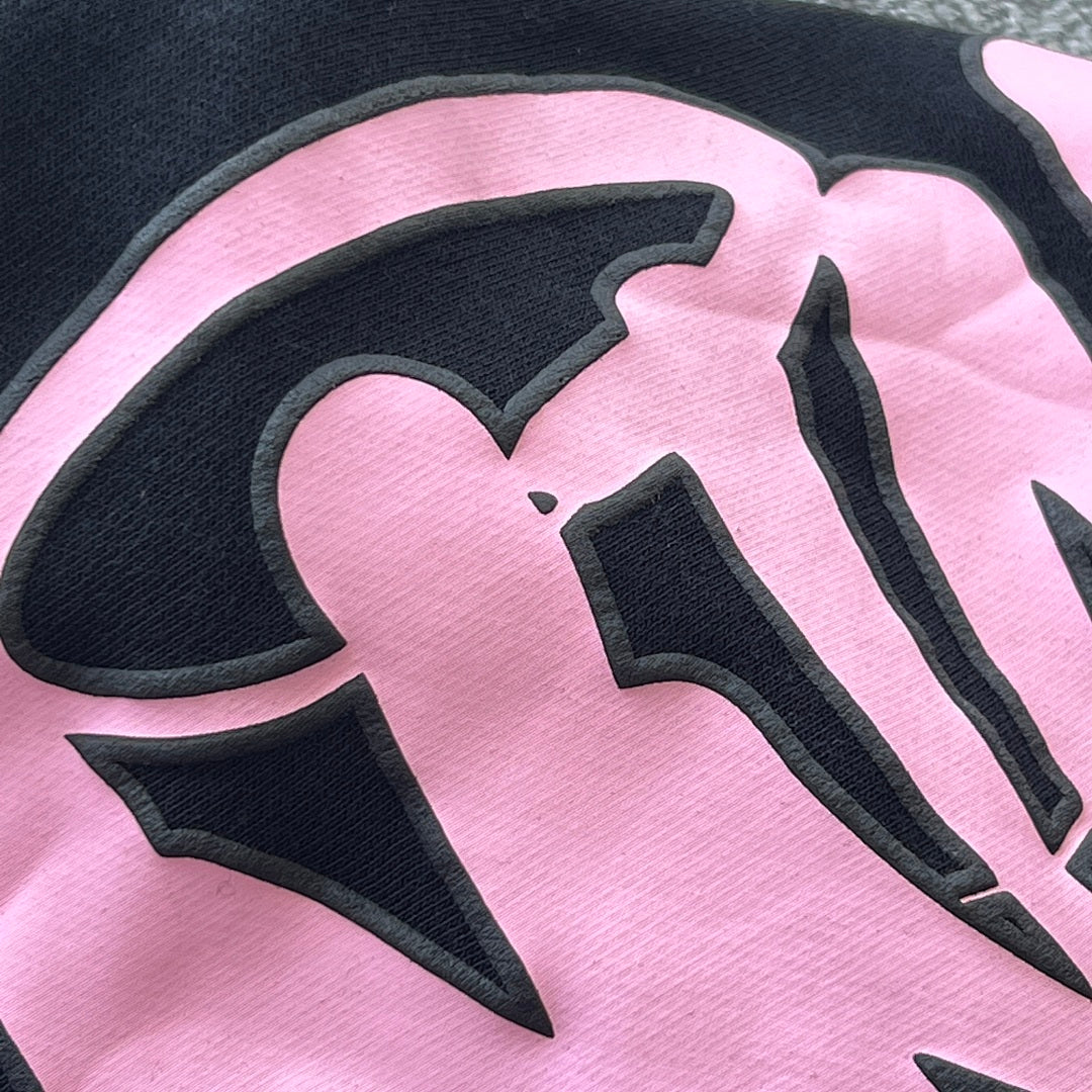 Hoodie Set Black Pink