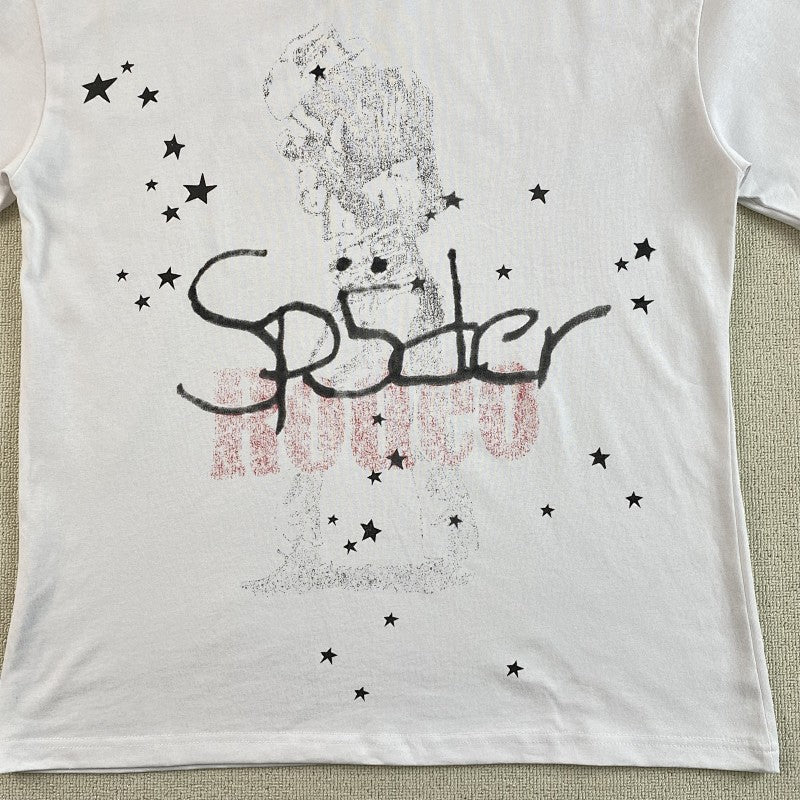 Travis Scott Cactus Jackx Sp5der Days Before Rodeo II Tee White