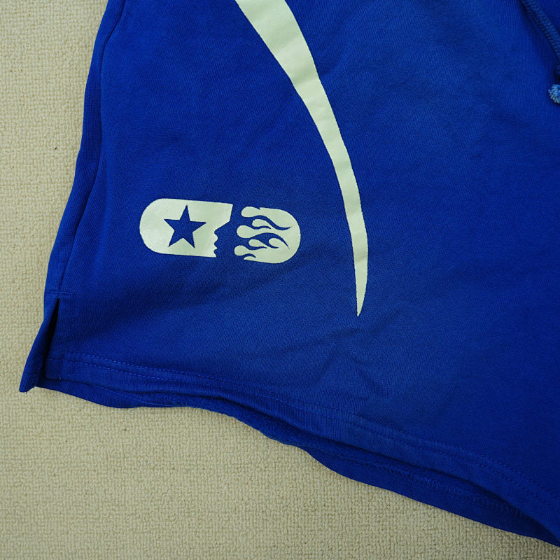 Hellstar Warm Up Shorts Blue