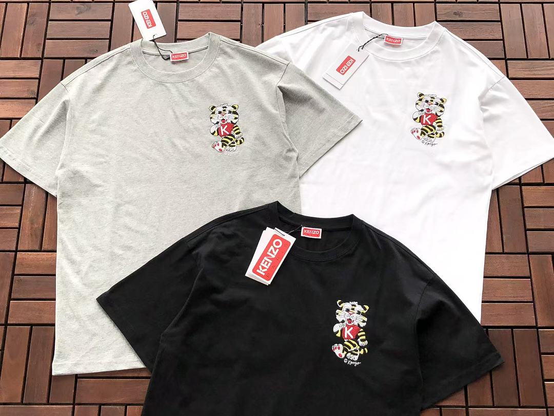 Multicolor Crest Graphic Kenzo T-Shirt