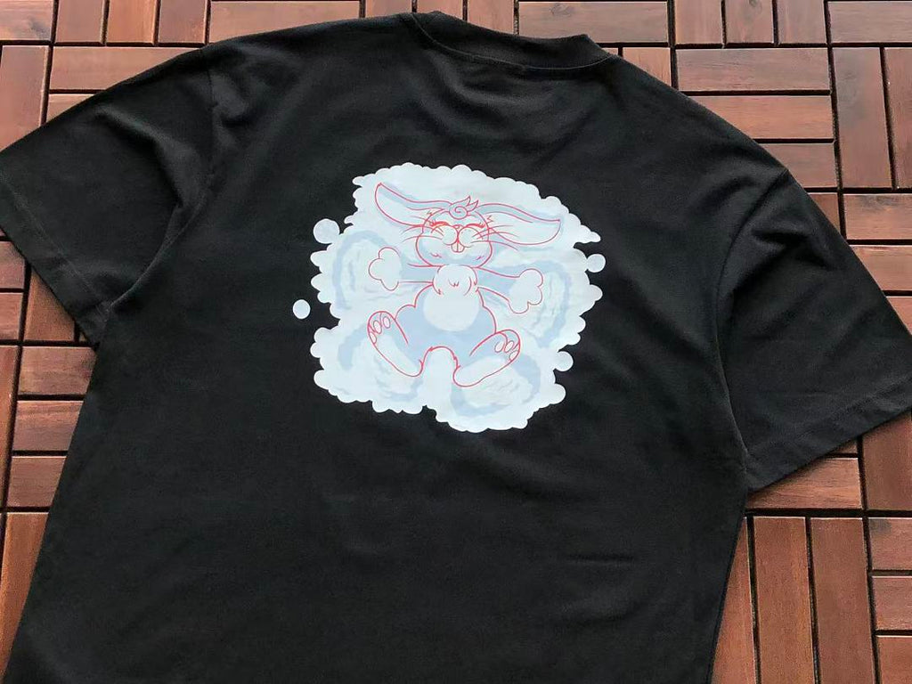 Black White Flower Graphic Kenzo T-Shirt