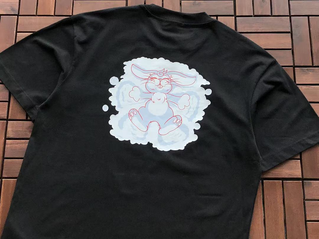 Black White Flower Graphic Kenzo T-Shirt