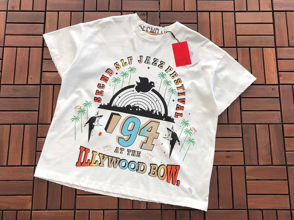 Black White Graphic Vintage T-Shirt 2