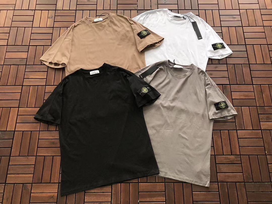 Multicolor Logo Stone Island T-Shirt