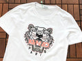 White Orange Tiger Graphic Kenzo T-Shirt