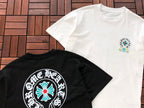 Black White Round Logo Chrome Hearts T-Shirt
