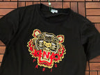 Black Gold Tiger Graphic Kenzo T-Shirt