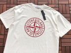 White Red Compass Logo Stone Island T-Shirt