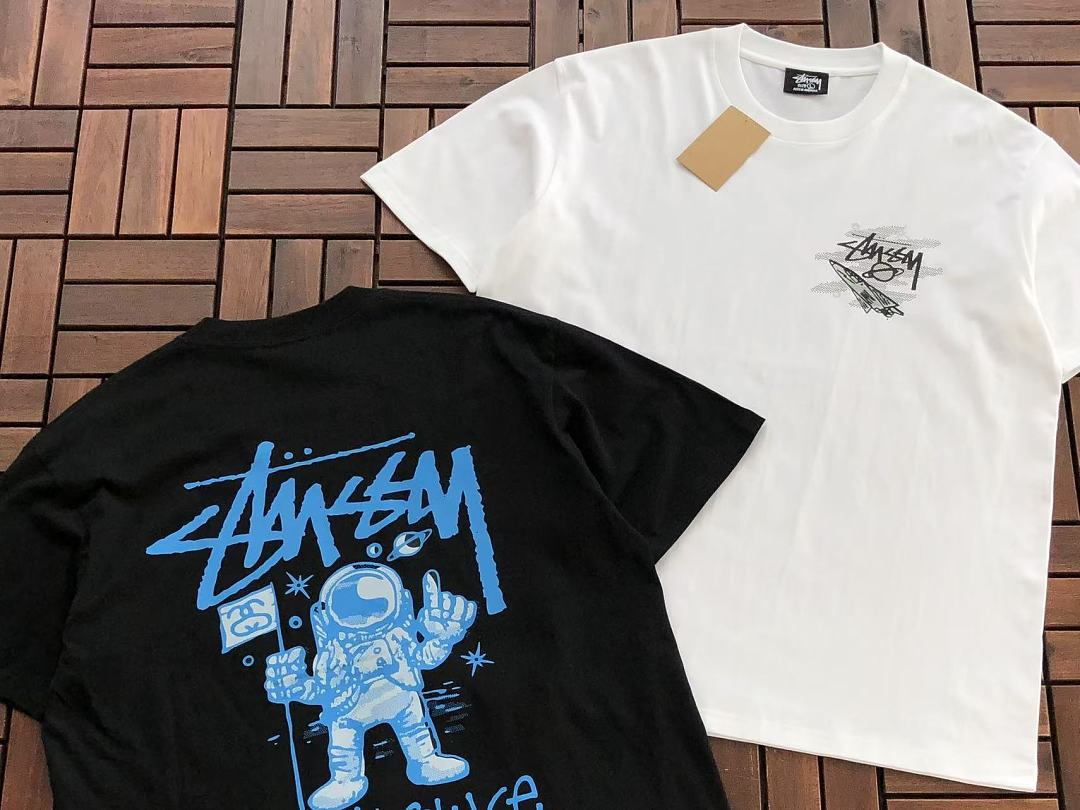 Blue Graphic Stussy T-Shirt